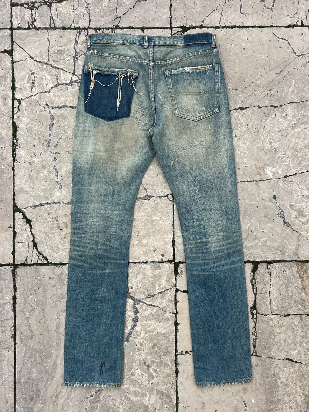 Undercover Red Yarn 68 denim FW04 "But Beautiful"
