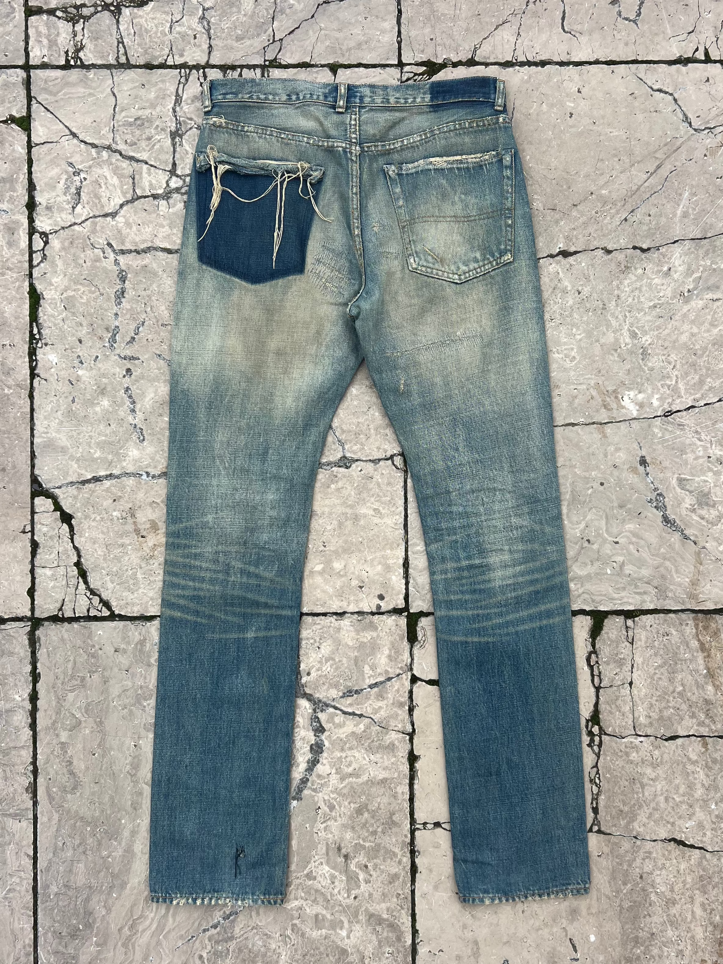 Undercover Red Yarn 68 denim FW04 "But Beautiful"
