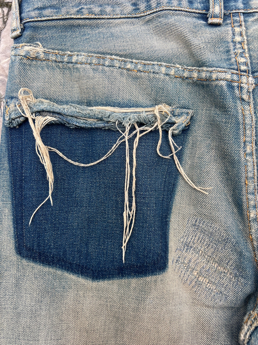 Undercover Red Yarn 68 denim FW04 "But Beautiful"