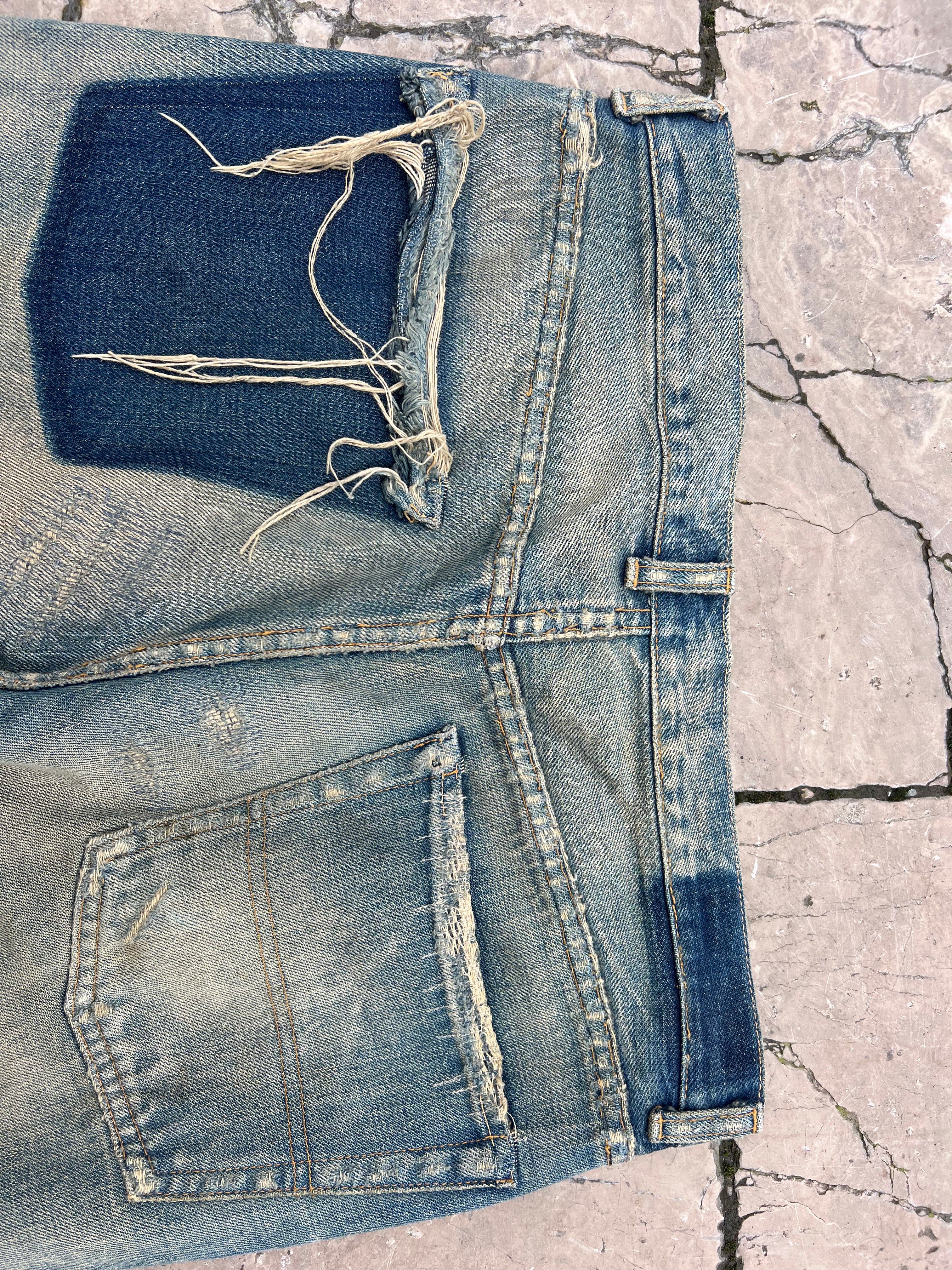 Undercover Red Yarn 68 denim FW04 "But Beautiful"