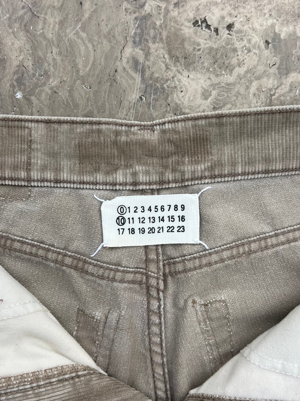 Maison Martin Margiela FW02 Artisanal corduroy pant