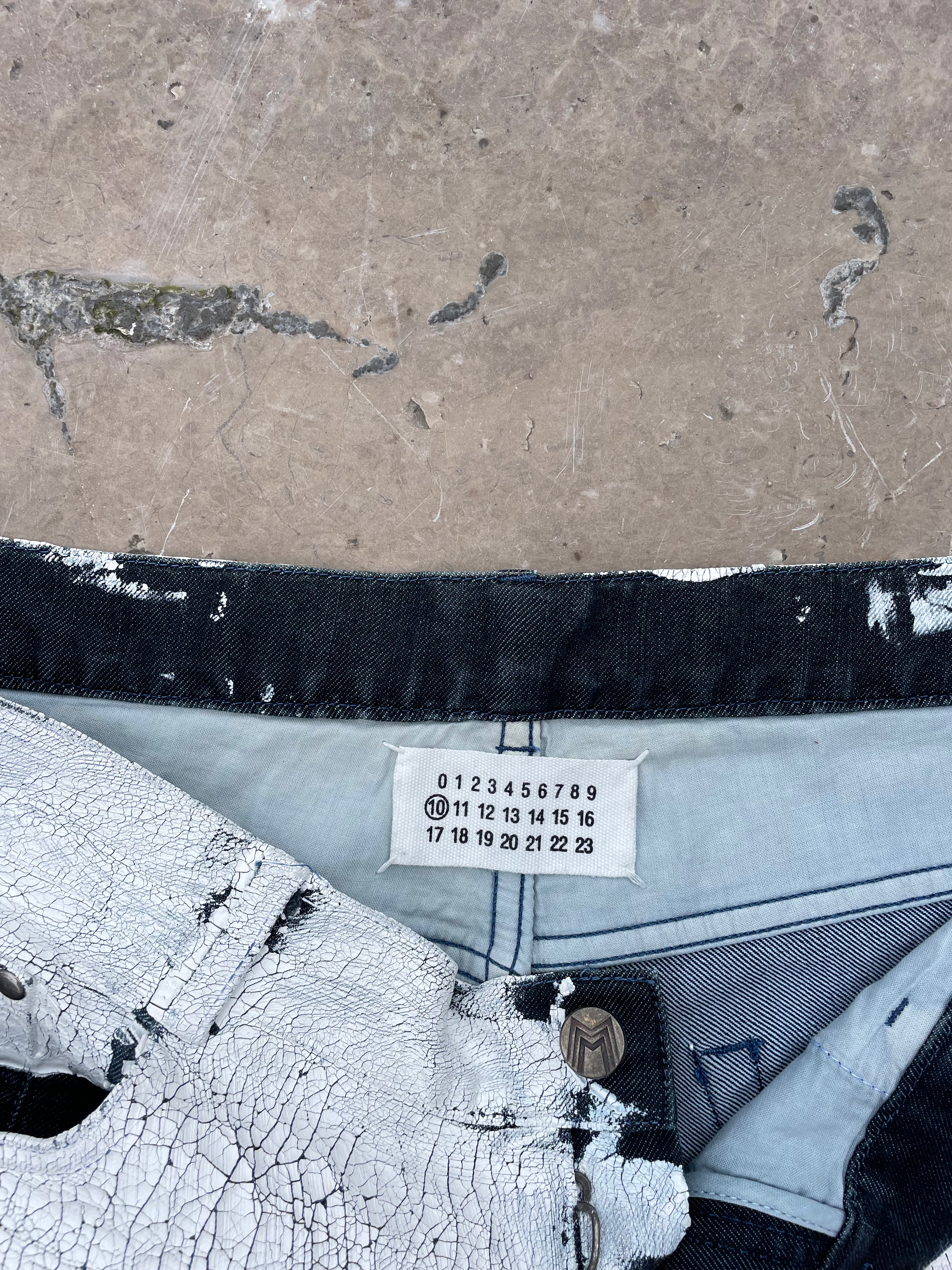 Maison Martin Margiela Painted jeans 2009