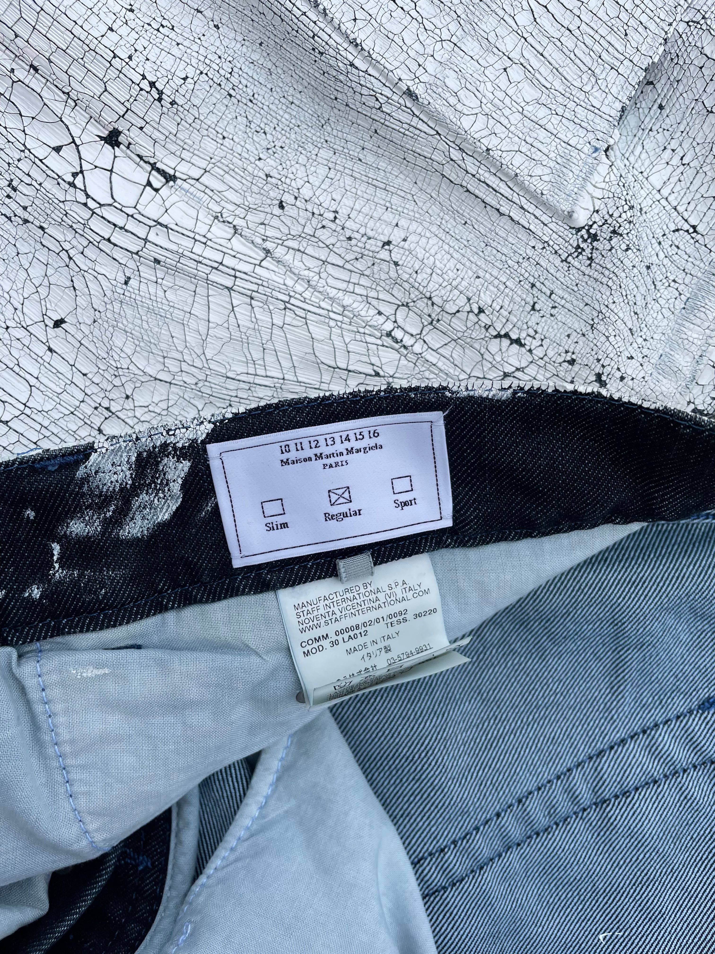 Maison Martin Margiela Painted jeans 2009
