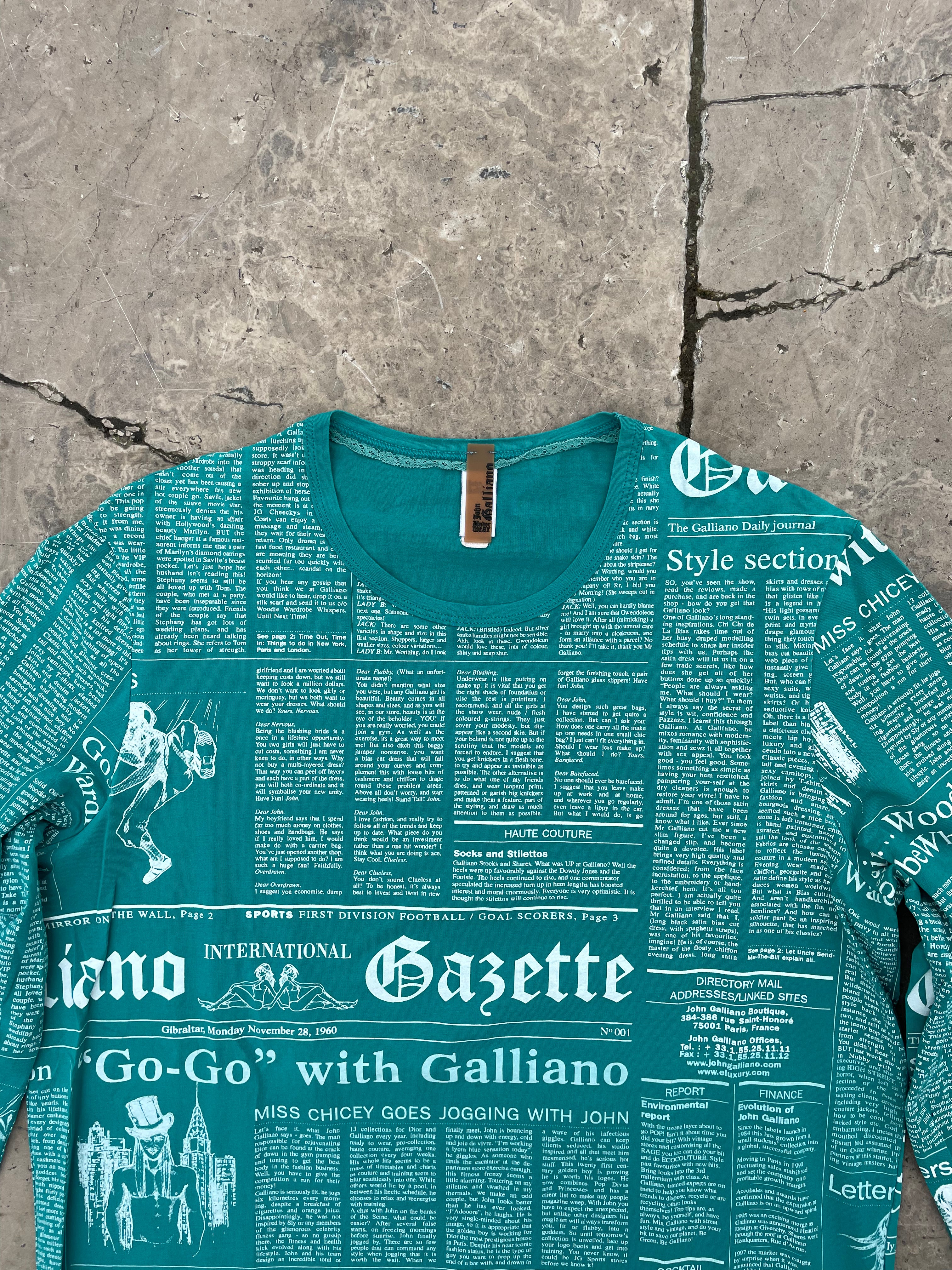 John Galliano Gazette 2001